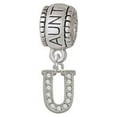 thumbnail image 1 of Small Crystal Initial - U - Aunt Charm Bead, 1 of 1