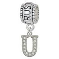 thumbnail image 1 of Small Crystal Initial - U - Trust In God Charm Bead, 1 of 1