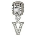 thumbnail image 1 of Small Crystal Initial - V - Aunt Charm Bead, 1 of 1