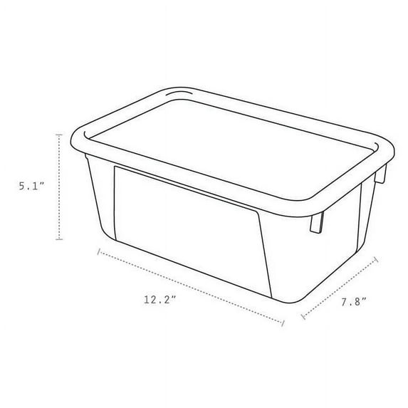 Small Cubby Bin with Cover, Assorted Color - Pack of 5