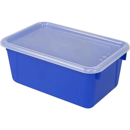 Small Cubby Bin with Cover Blue Classroom - 2 Each
