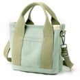 thumbnail image 1 of Small Cute Canvas Tote Crossbody Shoulder Bag W/Multiple Pockets Mini Casual Satchel Hobo Handbag Messenger Purse for Women, 1 of 7