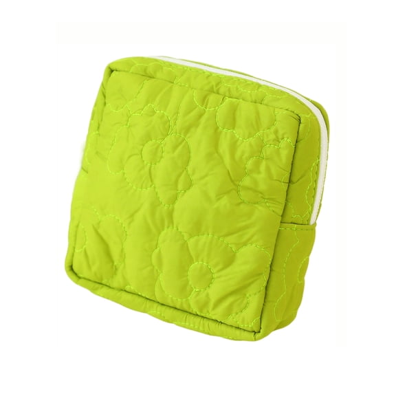 Small Cute Pouch For Purse Sanitary Pad Storage Bag With Flower Zipper Tampon Pad Holder Portable Period Bag Female One Size