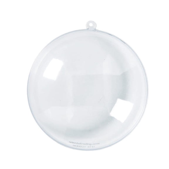 Small DIY Clear Disc Ornaments, Christmas, Craft Kits, 24 Pieces