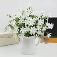 thumbnail image 1 of Small Daisys Artificial Flower Bouquet,Realistic Silk Faux Flowers Long-Lasting Decorative Tabletop Flowers,Wedding Party Centerpieces and Home Desk Arrangement for Living Room and Office-White, 1 of 6