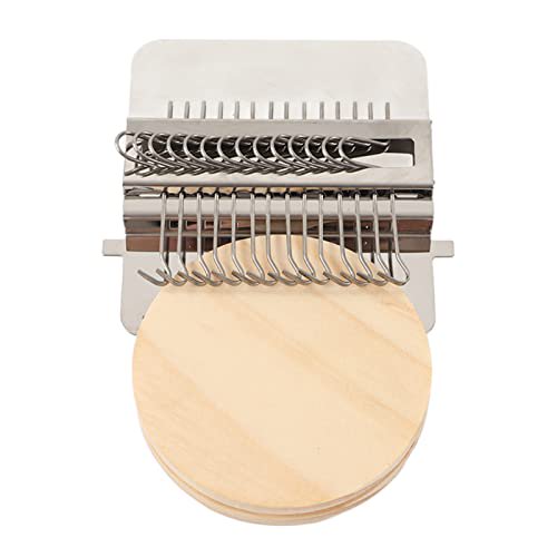 Small Darning Looms, Wooden Loom Speedweve Type Weave Tool Knit Patch Kit for DIY Crafts Mending Jeans Clothes Tapestries Carpets Scarves (21 Needles)