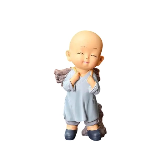Small Decoration Zen Monk Home Decoration Living Room Tea Table Doll Doll Cure Department Decompression(B)