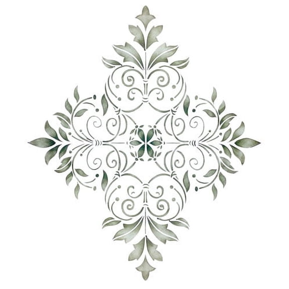 Small Decorative Diamond Wall Stencil by DeeSigns