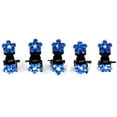thumbnail image 1 of Small Decorative Hair Jaw Clips Mini Petals Rhinestone Crystal Hair Claw Clips, Set of 5, 1 of 4