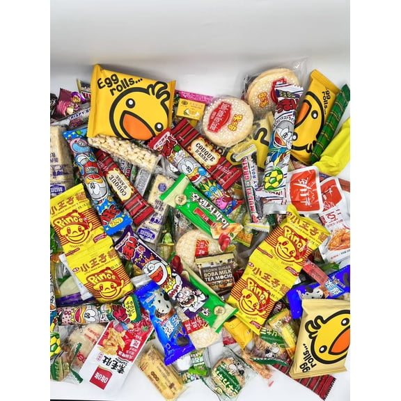 Small Deluxe Snack Candy SAMPLERS Box With 1 Full Size Snack Japanese Korean Asian, Asian Treats