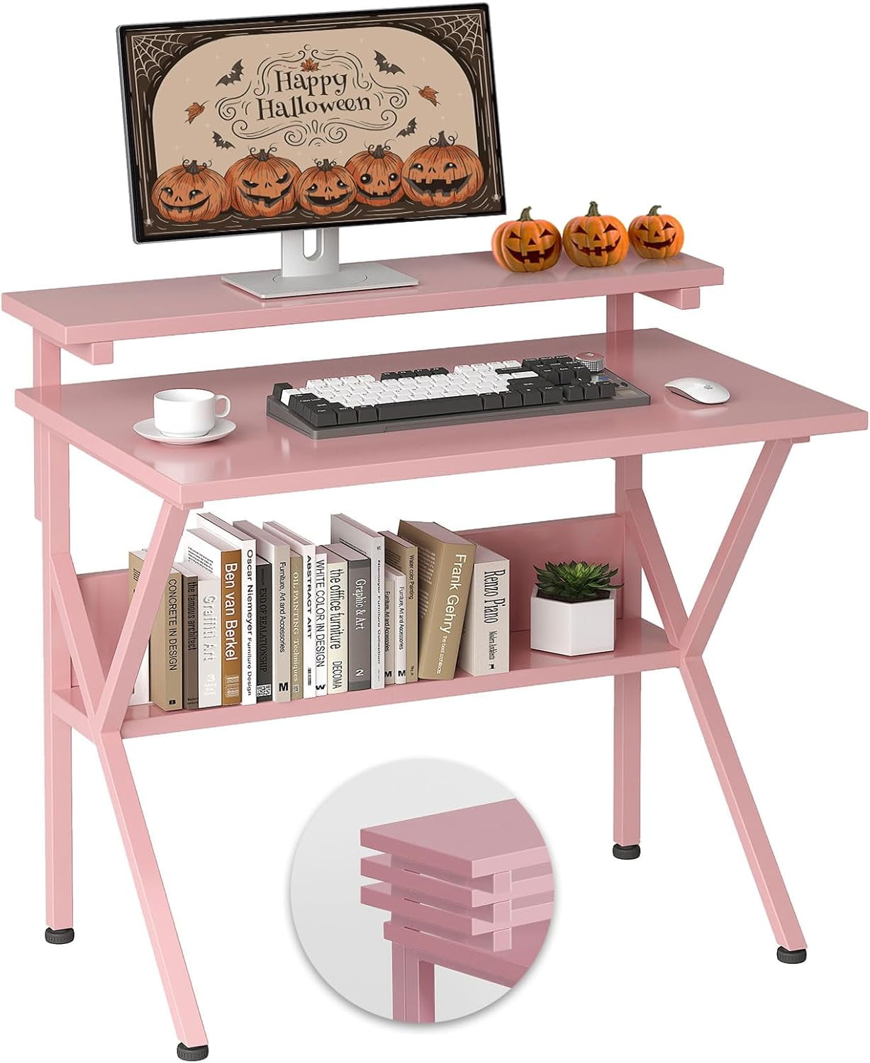 Small Desk, 27.5 Inch Small Computer Desk for Small Spaces, Computer