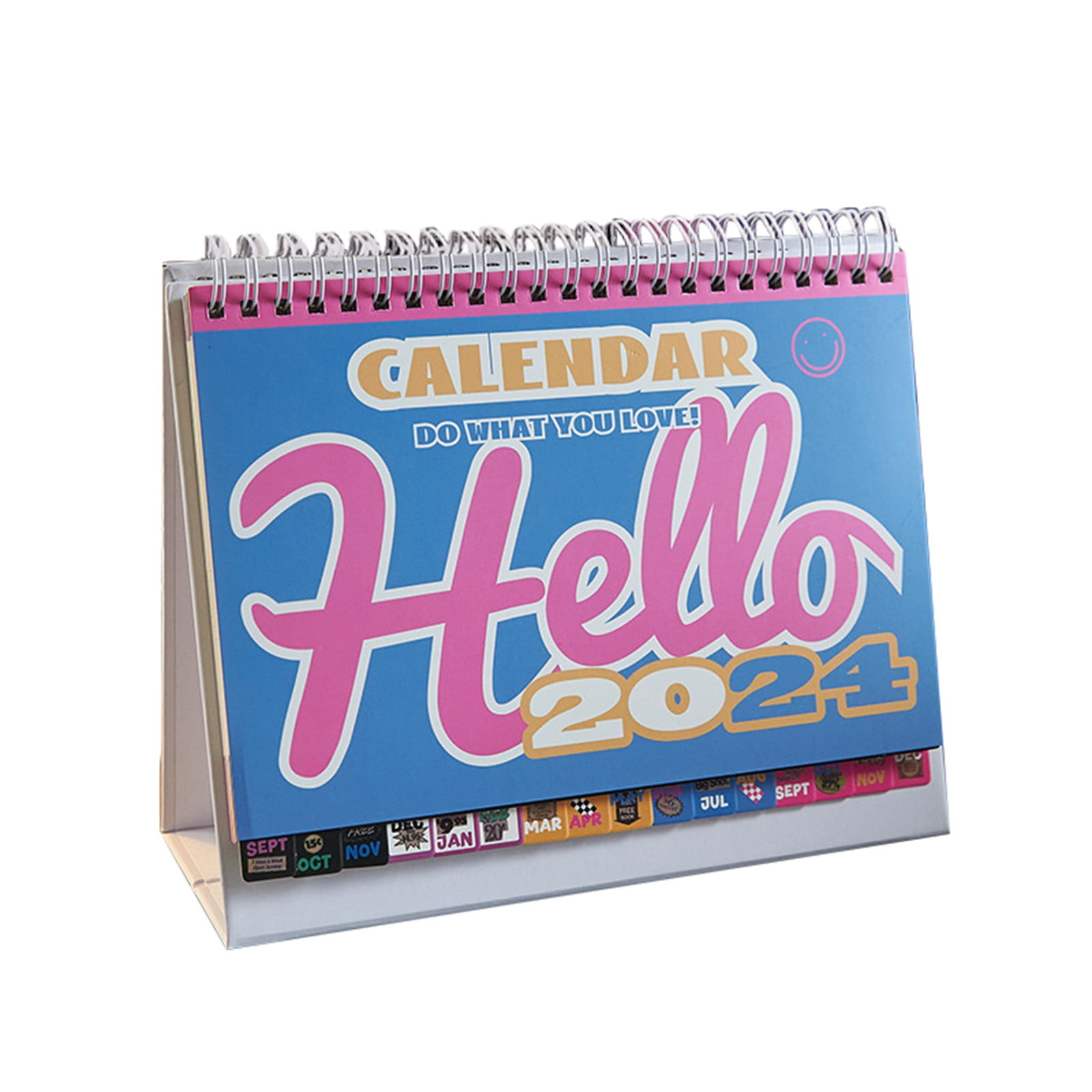 Small Desk Calendar 2024 Standing Flip Small Desktop Calendar 2024