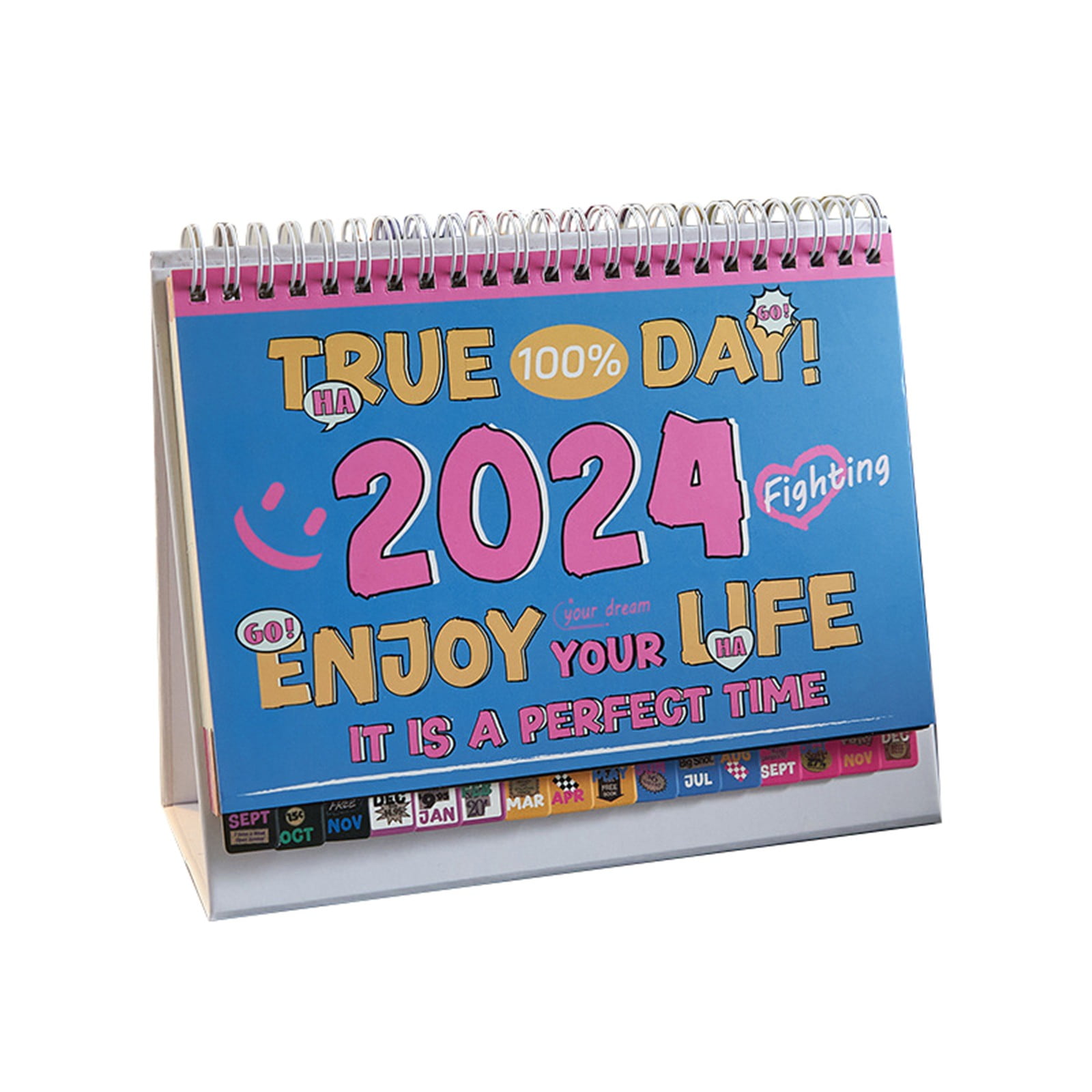 Small Desk Calendar 2025 Standing Flip Small Desktop Calendar 2025