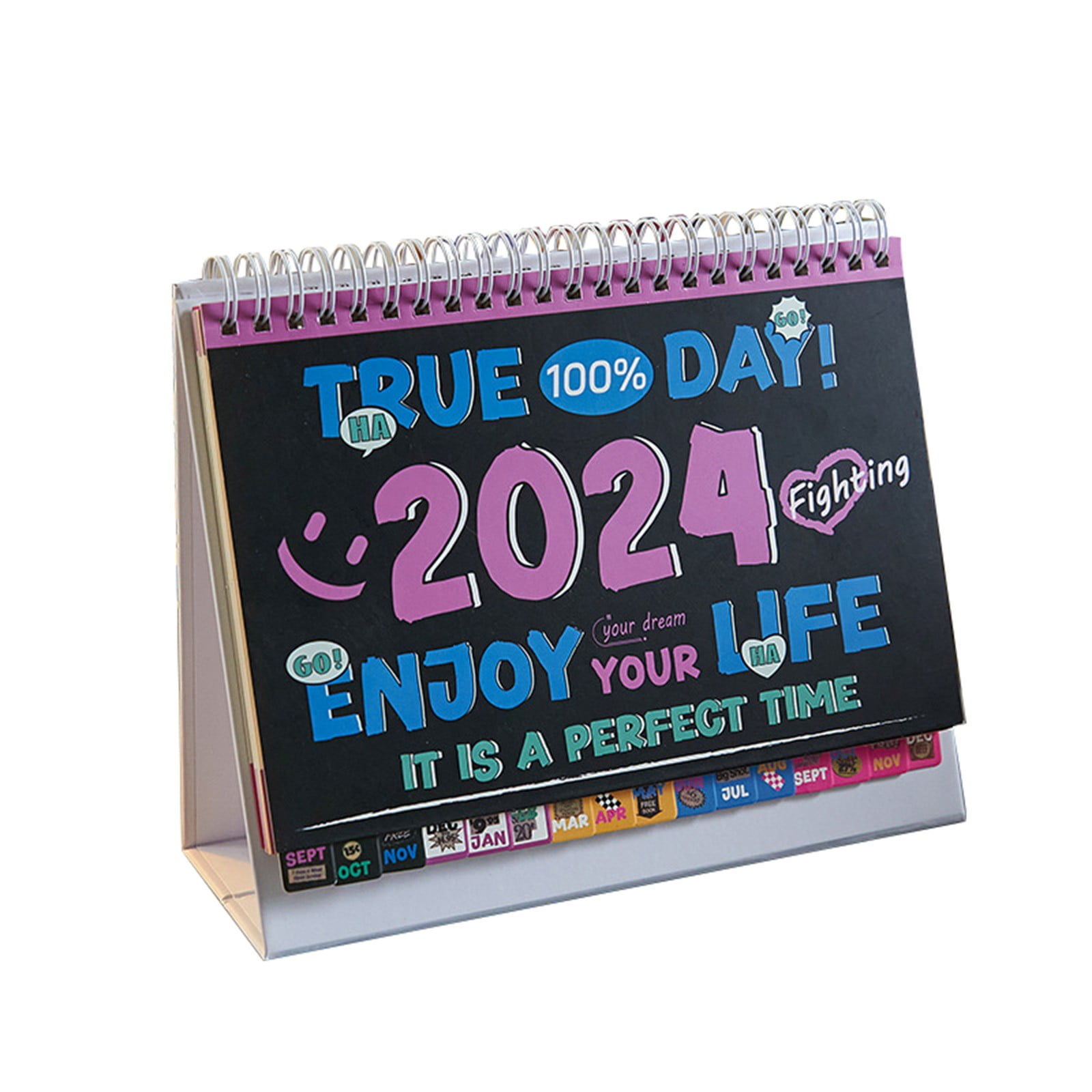 Small Desk Calendar 2025 Standing Flip Small Desktop Calendar 2025