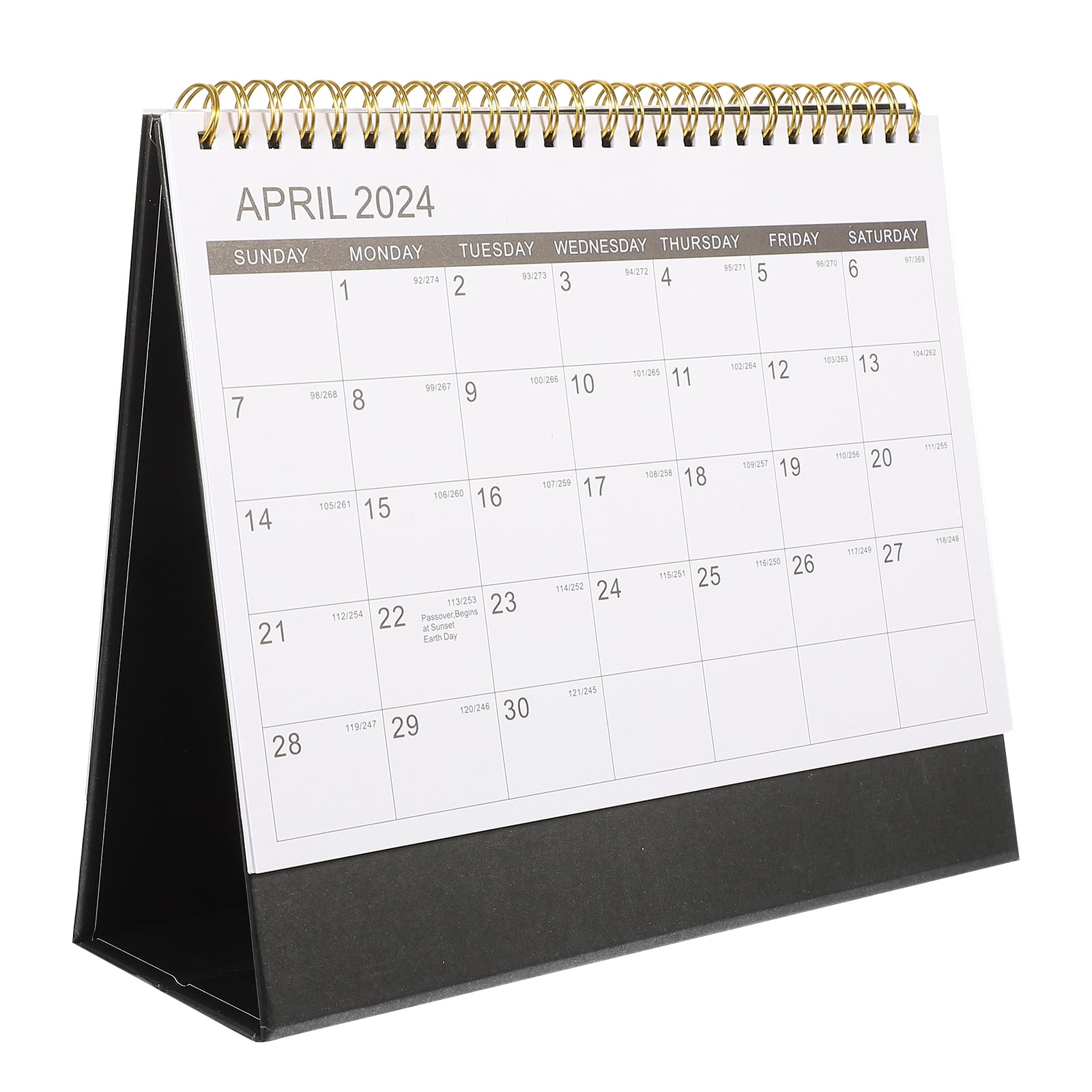 Small Desk Calendar 2024 Table Stand up Calendars Mini Flip Standing