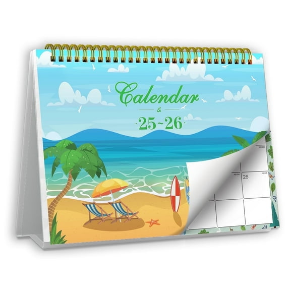 2025-2026 Standing Desk Calendar, 8" x 6", JUL.2025 to JUN.2026 Monthly Flip Desktop Calendar with To Do List,Planner for Home Office