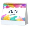 Small Desk Calendar 2025, 7.5x6.7" (Holiday ) Standing Flip Desktop