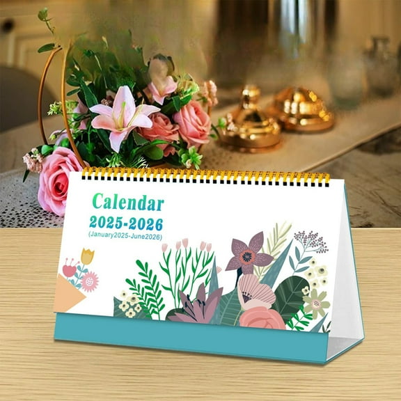 Small Desk Calendar 2025 2025 Floral Theme Biennial Desk Calendar Sketchy Desk Calendar Calendar Desktop Memo Beautiful Desktop Calendar for Home And office Use Fmlxio Clearance Under $5 Multicolor
