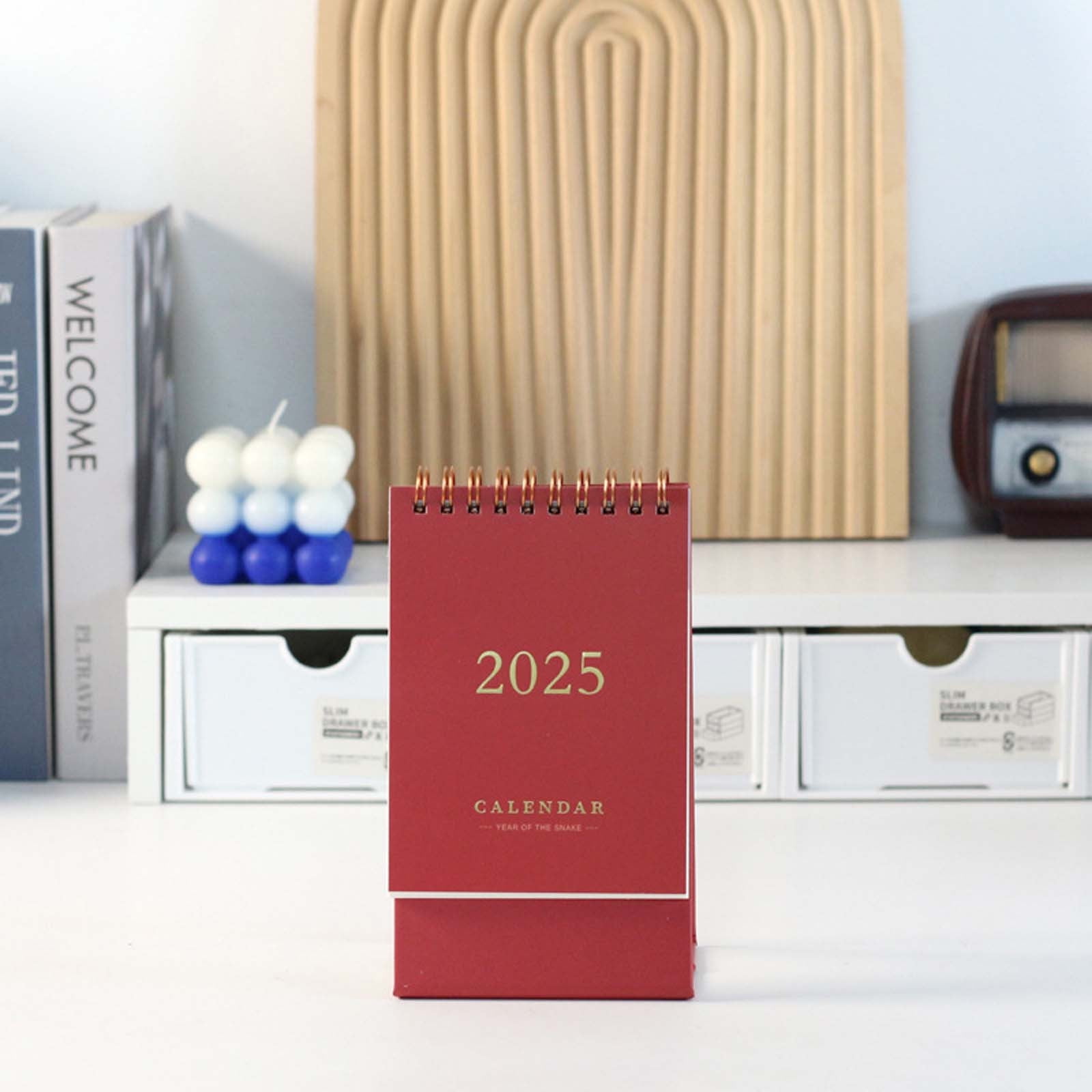 Small Desk Calendar 2025, Mini Desktop Calendar Runs From Jan 2025