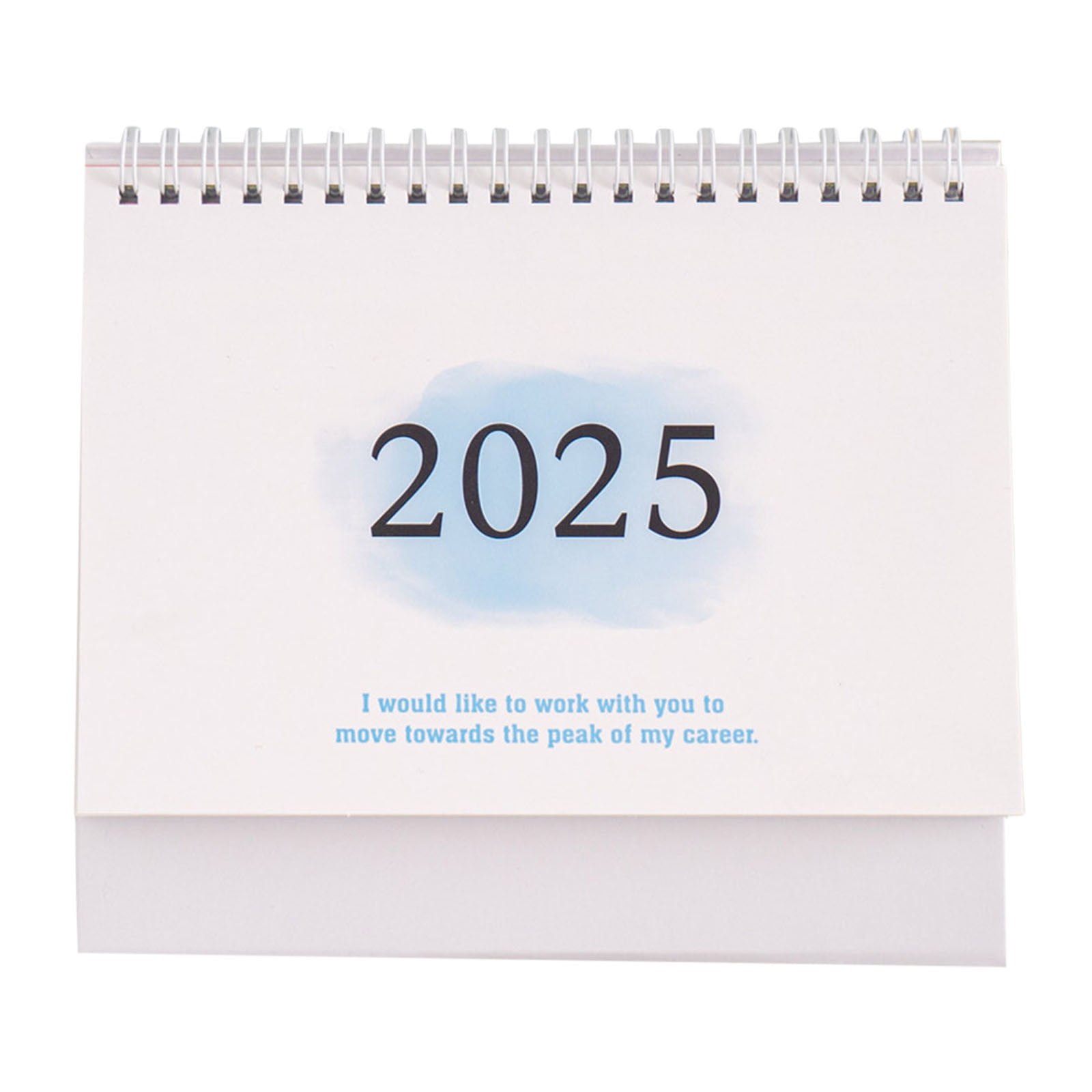 Small Desk Calendar 2025 Standing Flip 8x6 12 Month Tent Monthly Stand