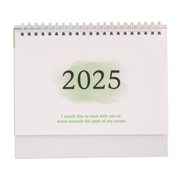 Small Desk Calendar 2025 Standing Flip 8x6 12 Month Tent Monthly Stand up Desk Top Calendars for Planning