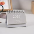 thumbnail image 1 of Small Desk Calendar 2026-2026 Standing Flip, Mini Desk Calendar 2026-2026, Thick Paper Twin-Wire Binding, Desktop Calendar for Office or Home, 1 of 2