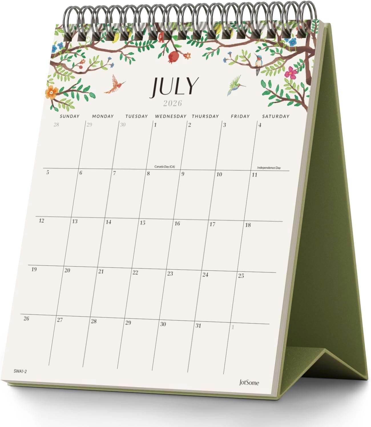Small Desk Calendar 2026-2027, 16 Months Standing Flip (6"x7.5") from March 2026 to June 2027, Double-Sided Design Aesthetic with To Do List, Gift for the Holidays