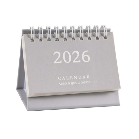 Small Desk Calendar 2026 - Standing Flip Mini Desktop Calendar, Use Now to Dec 2026, Mini Daily Schedule Thick Paper Twin-Wire Binding with Check List for Home Office School(3.7x3inch)