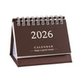 thumbnail image 1 of Small Desk Calendar 2026 - Standing Flip Mini Desktop Calendar, Use Now to Dec 2026, Mini Daily Schedule Thick Paper Twin-Wire Binding with Check List for Home Office School(3.7x3inch), 1 of 9