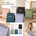 thumbnail image 1 of Small Desk Calendar 2027, 5 Inch Desktop Monthly Calendar Planner, Blue Decorative Paper Standing Flip Calendar, Minimalist Desk Decor for Home Office Workspace, 1 Pack, 1 of 6