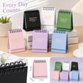 thumbnail image 1 of Small Desk Calendar 2027 Calendar 4 Inch Mini Desk Flip Calendar Green Gold Foil Accent Spiral Bound Standing Desk Calendar for Home Office School Daily Scheduling, 1 Pack, 1 of 7