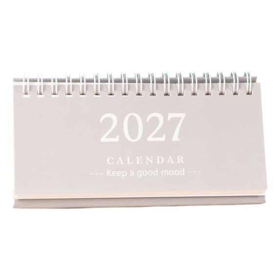 Small Desk Calendar 2027, Jan. 2027- Dec. 2027, 5.9x2.9 Compact Standing Flip Desktop Calendar