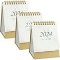 Small Desk Calendar from Jun 2023 Dec 2024, Portable Marble Desk