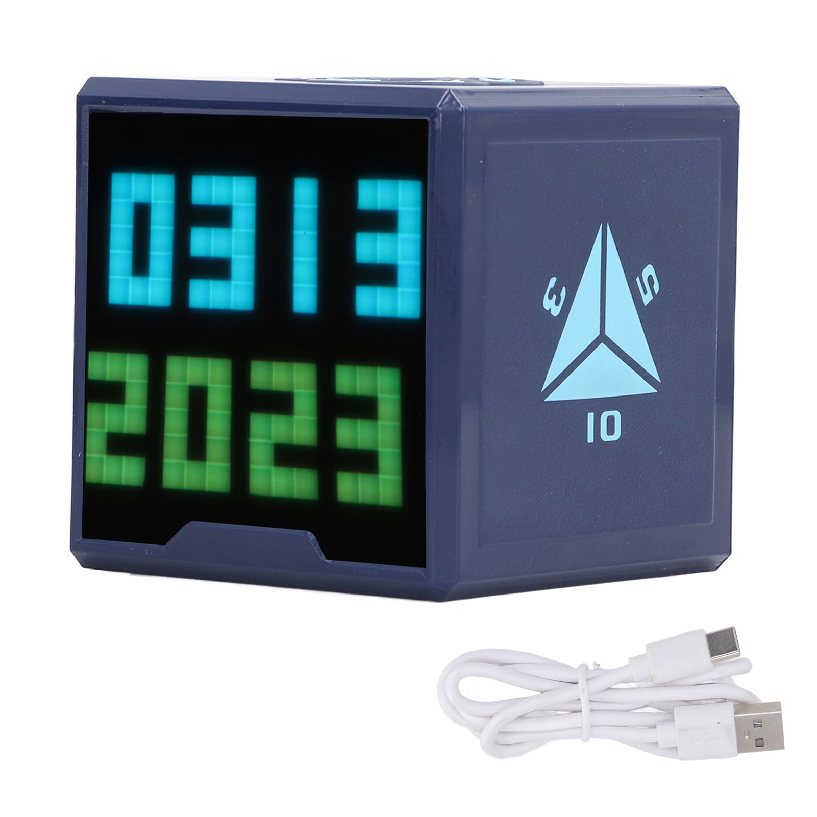 Small Desk Clocks,Pixel Art Alarm Clock RGB Digital Alarm Clock Pixel Art Alarm Clock Versatile