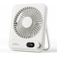 thumbnail image 1 of Small Desk Fan Personal Fans: 2000mah 10 Hours Battery Office Quiet Mini Desktop Fan Portable Rechargeable Travel Essentials, 1 of 14