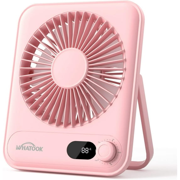 Small Desk Fan Personal Fans: 2000mah 10 Hours Battery Office Quiet Mini Desktop Fan Portable Rechargeable Travel Essentials