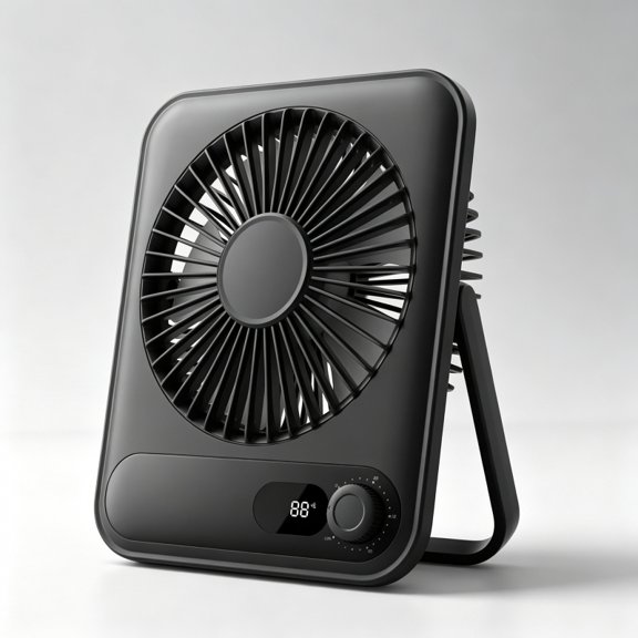 Small Desk Fan Personal Fans: 5000mah 25 Hours Battery Office Quiet Mini Desktop Fan Portable Rechargeable Travel Essentials (White, 2000 mAh)