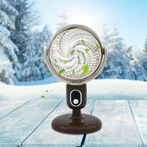 Small Desk Fan, Portable Electric Table Desktop Air Circulator Fans, Digital Night Light Desktop Fan With Three Of High Wind Power And Adjustable Angle For Charging Small Fan