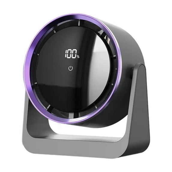 Small Desk Fan, Portable Electric Table Desktop Air Circulator Fans, Mini Electric Fan Dormitory Desktop USB Desk Lamp Fan Wall Mounted Household Light Sound Circulating Fan