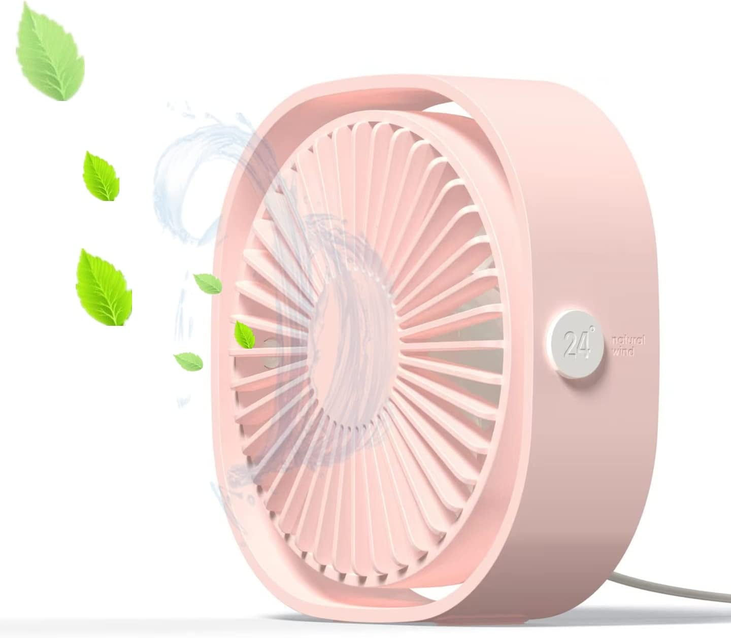 Small Desk Fan,Portable Personal Desktop Mini Fan 3 Speeds Cooling ...