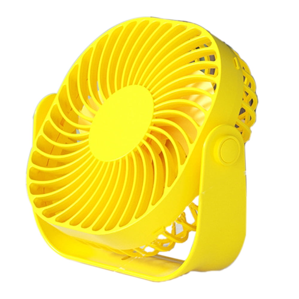 Small Desk Fan USB Powered Portable Fan Strong Airflow Mini Fan 360°Rotation Personal Fan Table
