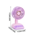 thumbnail image 1 of Small Desk Fan Usb Rechargeable, Quiet Portable Desktop Fan for Office, 3 Speeds, 1 of 6