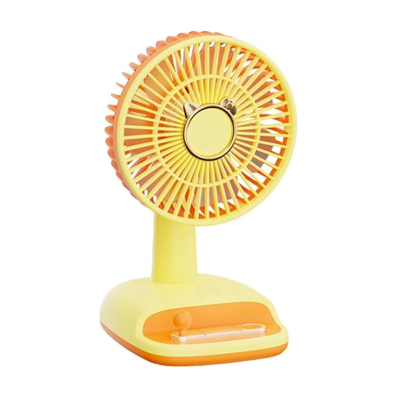 Small Desk Fan Usb Rechargeable, Quiet Portable Desktop Fan for Office, 3 Speeds