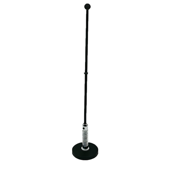 Small Desk Flag Stand Holder, 14.5 Inch Black Metal Table Flag Pole Base with Spring for Office, Car, Home Decor, Fits 4x6 Inch Handheld Flags