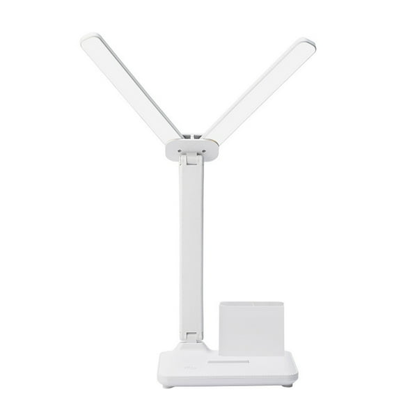 Small Desk Lamp With 3 Lighting Modes Usb Powered Dimmable Gooseneck Design Eye Protection For Student Study Room Bedroom With Pen Holder Click Control