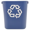 thumbnail image 1 of Rubbermaid Commercial FG295573BLUE 13.63 Quart Plastic Rectangular Deskside Recycling Container - Small, Blue, 1 of 3