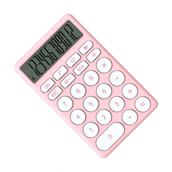 Small Desktop Calculator 12 Digits for School and Work Multiple Functions for Statistics and Science Calculations