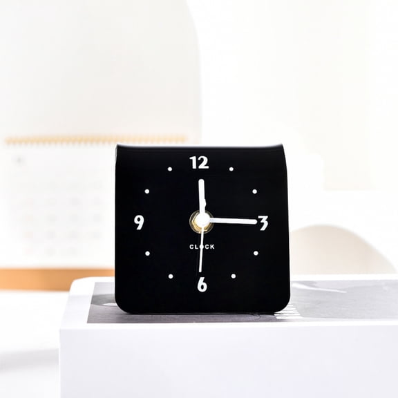 Small Desktop Clock, Modern Table Clock for Home & Office Decoration, Silent Battery Operated Clock for Living Room, Bedroom & Study