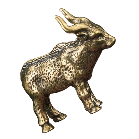 Small Desktop Decors Antelope Feng Shui Gold Goats Ornament Golden