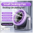 thumbnail image 1 of Small Desktop Fan, Smart Digital Display Mini Mute 100 Speed Settings Table Desk Fan Portable Small Fans for Bedroom Office Home, 1 of 6
